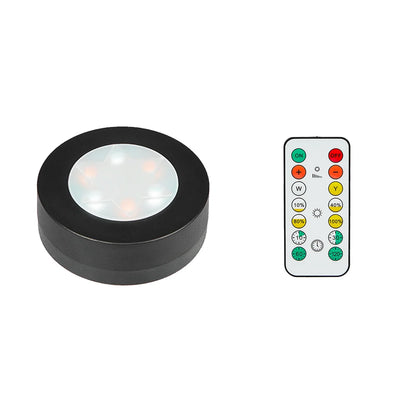 Spots LED Ronds Sans Fil – Télécommande & Variateur
