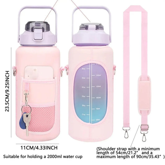 Housse Bouteille Néoprène Avec Sangle Réglable | Porte-Bouteille Épaule