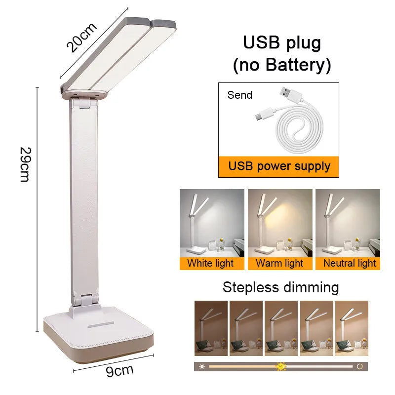 Lampe de Bureau LED Pliable – Élégance & Praticité