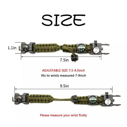 Bracelet Tactique 21-en-1 – Survie & Aventure