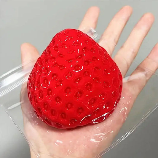Balle Anti-Stress Fraise – Mignonne & Relaxante