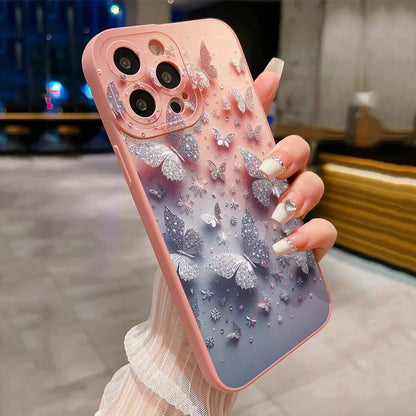 Coque Papillon & Fleurs – Élégante & Antichoc