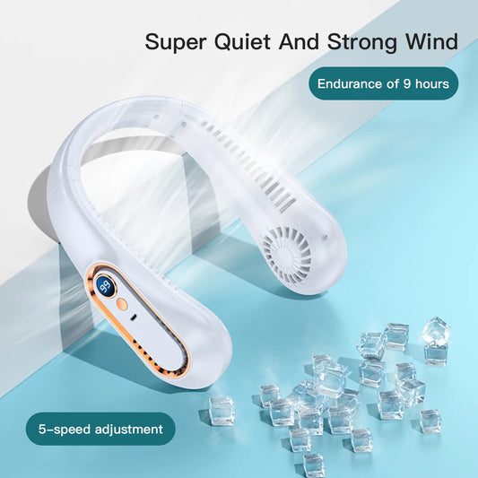 Ventilateur Sans Lame Portable – Silencieux, Sécurisé & Rechargeable