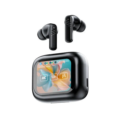 Écouteurs Sans Fil Bluetooth 5.3 – ANC, Écran Tactile, 24h