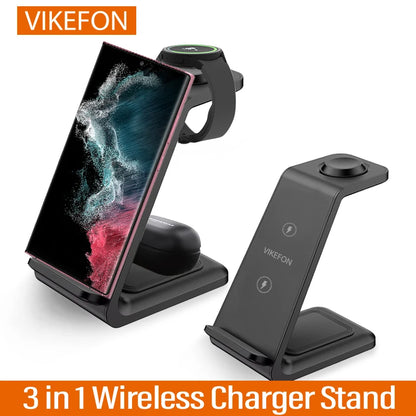 Chargeur Sans Fil 3-en-1 iPhone, Watch, AirPods
