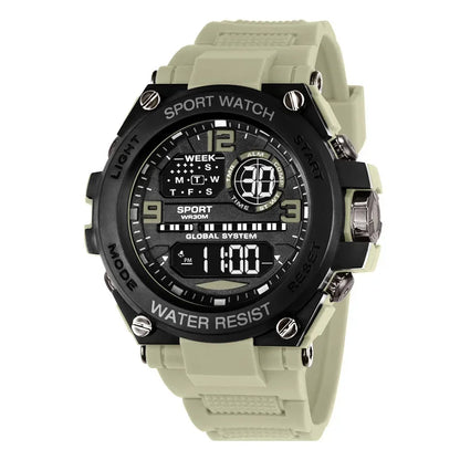 Montre Sport Homme Digitale – Étanche 30M & Look Militaire