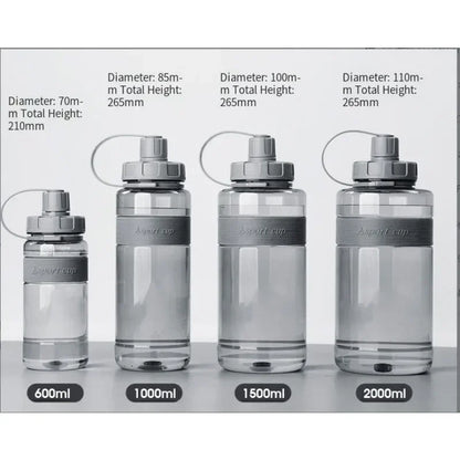Gourde 2L avec Paille – Grande Capacité École & Sport | Eco-Friendly