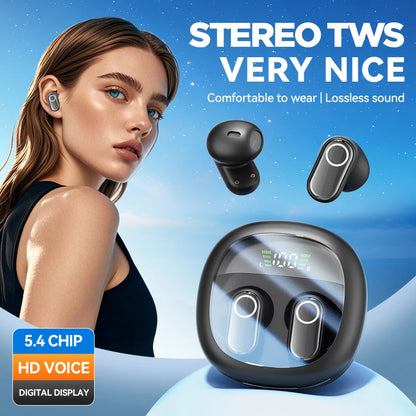 Écouteurs TWS Bluetooth 5.3 – HD & Tactiles