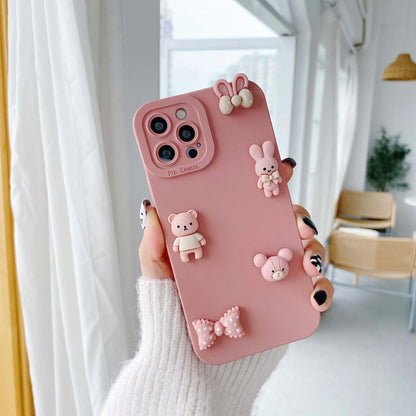 Coque Oursons Mignonne – iPhone 13 à 15 Pro Max