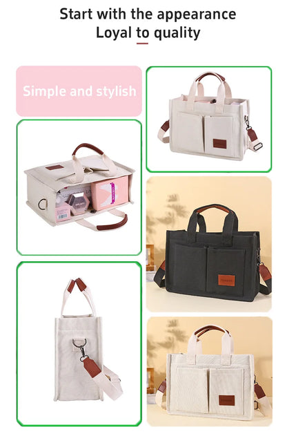 Sac tote canvas femme – moyen & polyvalent