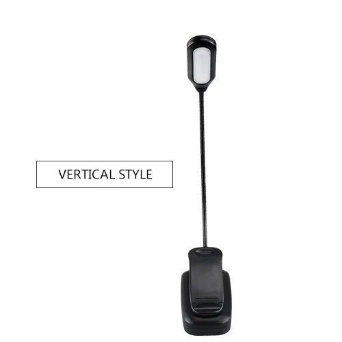 Lampe de Lecture LED Portable avec Pince - Lumière Blanche Réglable