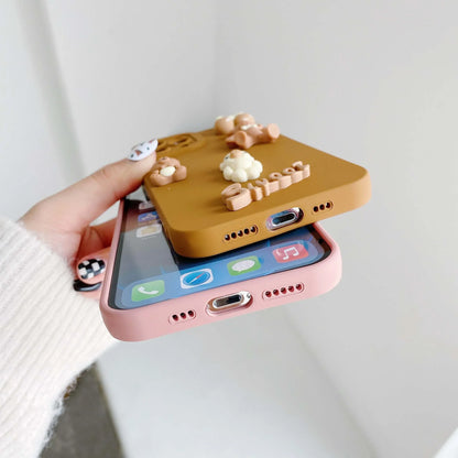 Coque Oursons Mignonne – iPhone 13 à 15 Pro Max