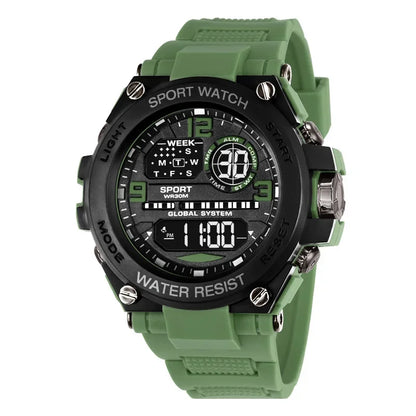 Montre Sport Homme Digitale – Étanche 30M & Look Militaire