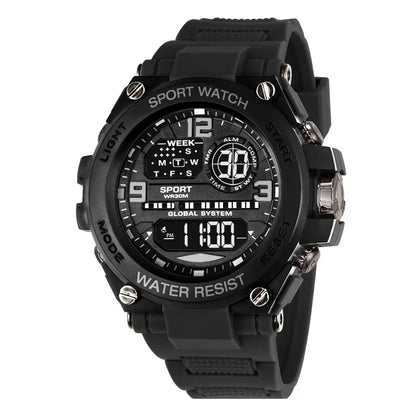 Montre Sport Homme Digitale – Étanche 30M & Look Militaire