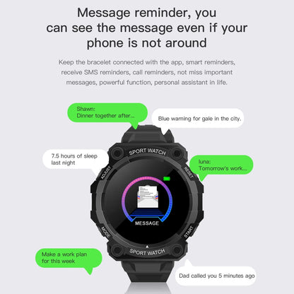 Montre Connectée SUPMANGO – Suivi Santé & Podomètre