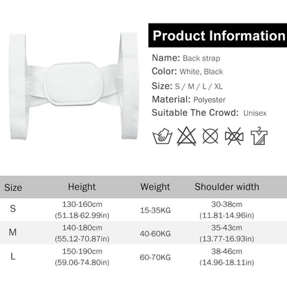 Correcteur de Posture Léger – Discret & Respirant