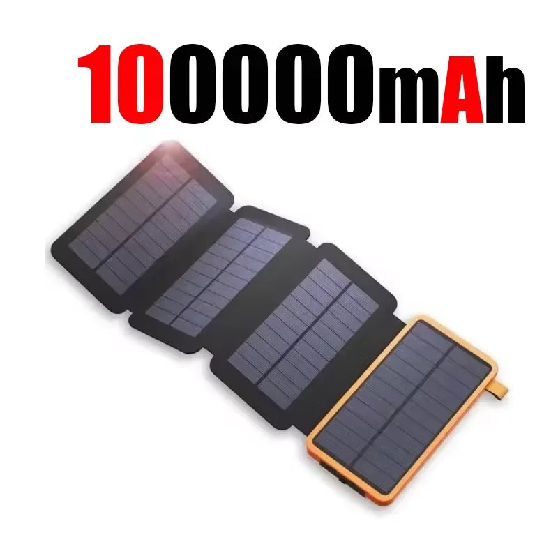 Batterie Solaire Étanche avec Panneaux Pliables