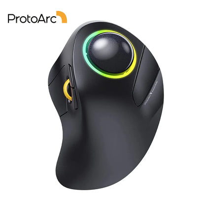 Souris Ergonomique Sans Fil SEENDA EM03 – Trackball Rechargeable Multi-Appareils