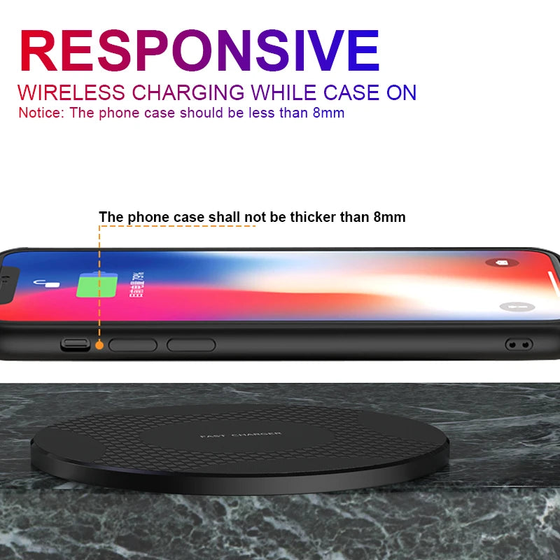 Chargeur Sans Fil 10W – Compact & Efficace