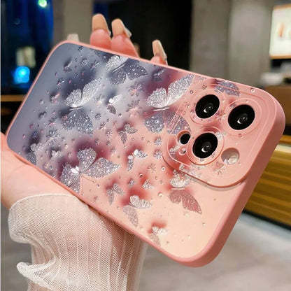 Coque Papillon & Fleurs – Élégante & Antichoc