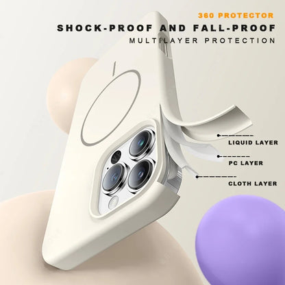 Coque iPhone MagSafe Officielle avec Lanière – Silicone Antichoc & Magnétique