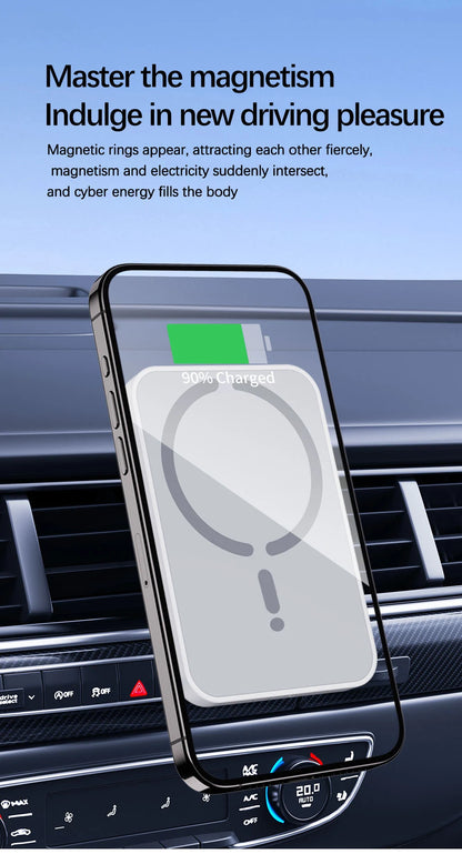 Chargeur Voiture MagSafe 15W – iPhone 12 à 16 Pro Max