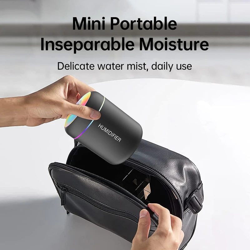 Mini Humidificateur USB 180ml – Brume & Huiles Essentielles