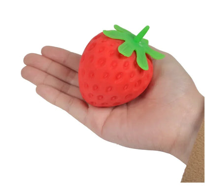 Balle Anti-Stress Fraise Sonore – Relaxation & Fun