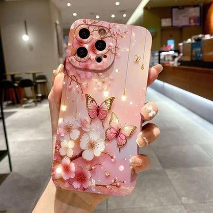 Coque Papillon & Fleurs – Élégante & Antichoc