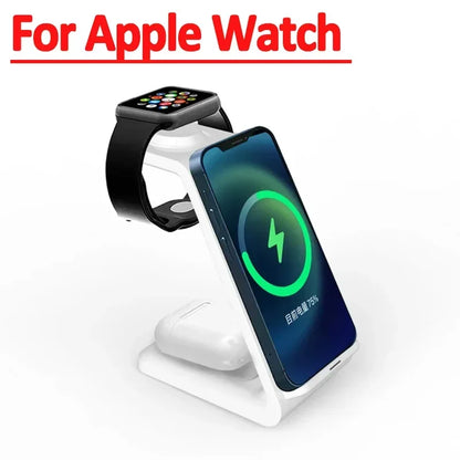 Chargeur Sans Fil 3-en-1 iPhone, Watch, AirPods