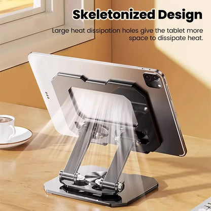 Support Pliable 360° pour PC & Tablette – Aluminium