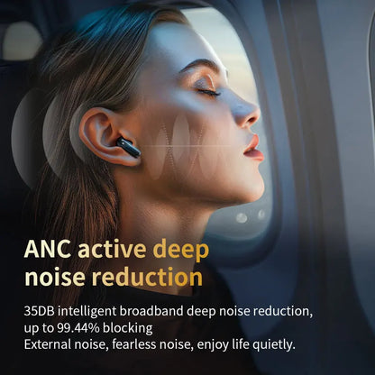 Écouteurs Sans Fil Bluetooth 5.3 – ANC, Écran Tactile, 24h