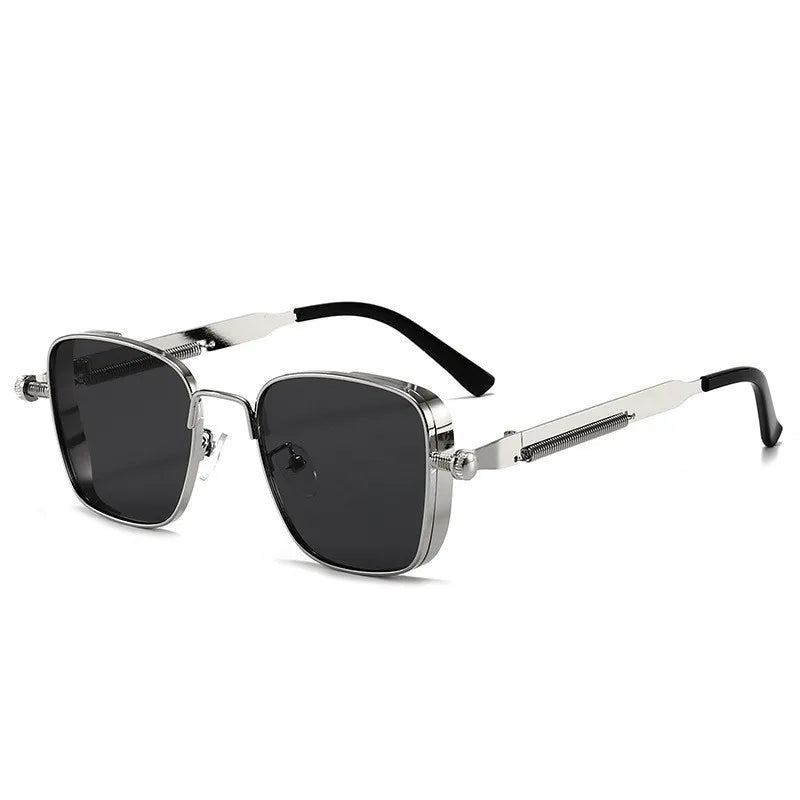 Lunettes de Soleil Homme Polarisées Métal Style Punk UV400