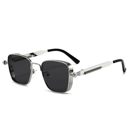 Lunettes de Soleil Homme Polarisées Métal Style Punk UV400