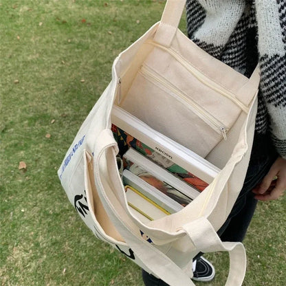 Sac tote imprimé femme – toile coton artistique