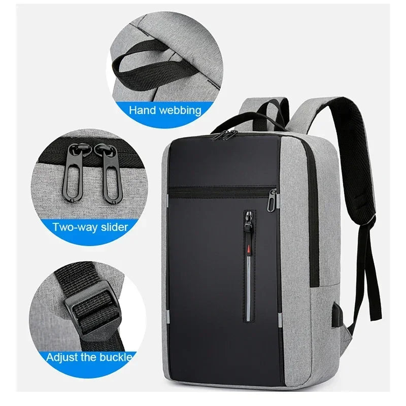 Sac à dos imperméable homme 15.6" grande capacité