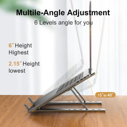 Support PC Portable Réglable – Léger & Ergonomique