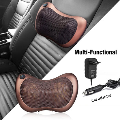 Coussin de Massage Shiatsu Chauffant – Soulage Nuque, Dos et Épaule