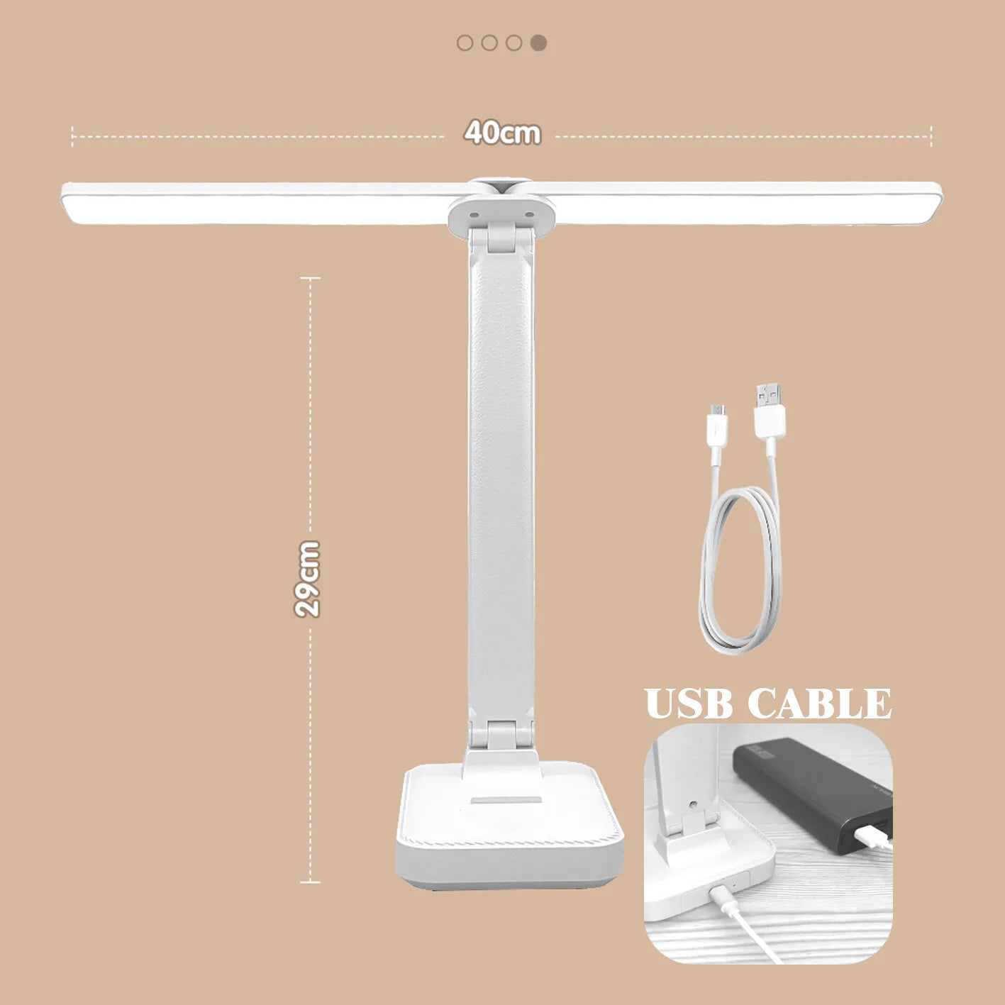 Lampe de Bureau LED Pliable – Élégance & Praticité