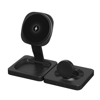 Chargeur 3-en-1 Sans Fil Magnétique 15W – iPhone & Apple Watch