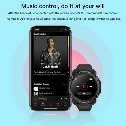 Montre Connectée SUPMANGO – Suivi Santé & Podomètre