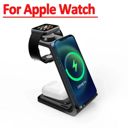 Chargeur Sans Fil 3-en-1 iPhone, Watch, AirPods
