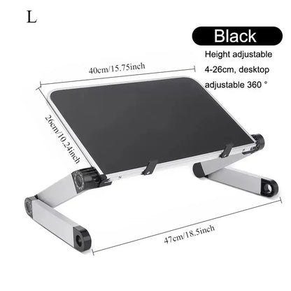Support PC Portable Réglable – Aluminium Pliable